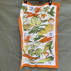 FETE 100% Cotton Harvest Plant Gardening Dish Tea Towel Fall Autumn Print